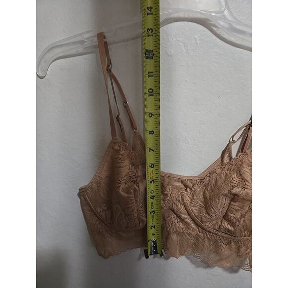 Bralette Lace Aerie Real Good Pink Black Long Line Bralette Size Small Set Of 2 - Picture 12 of 13